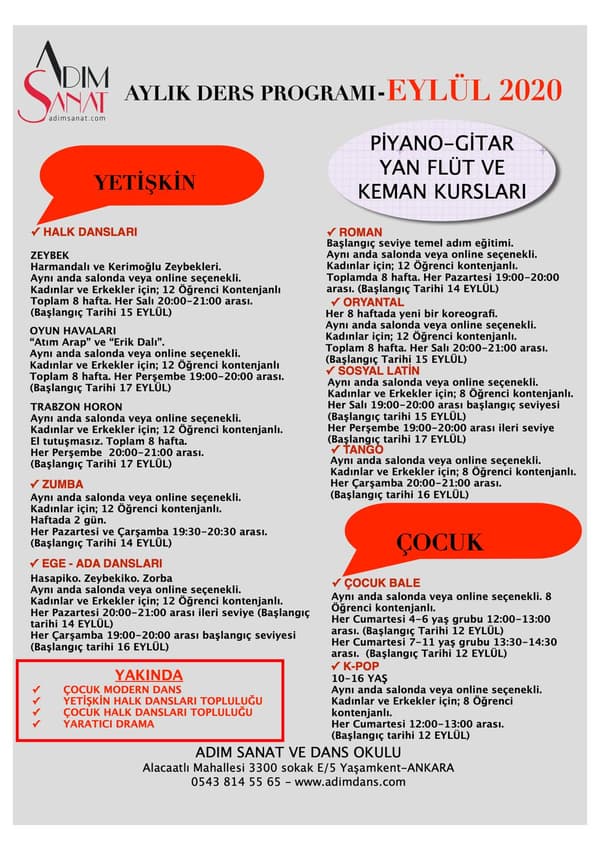 Adım Sanat ve Dans Okulu - 19. Fotoğraf Adım Sanat ve Dans Okulu - 19. Fotoğraf